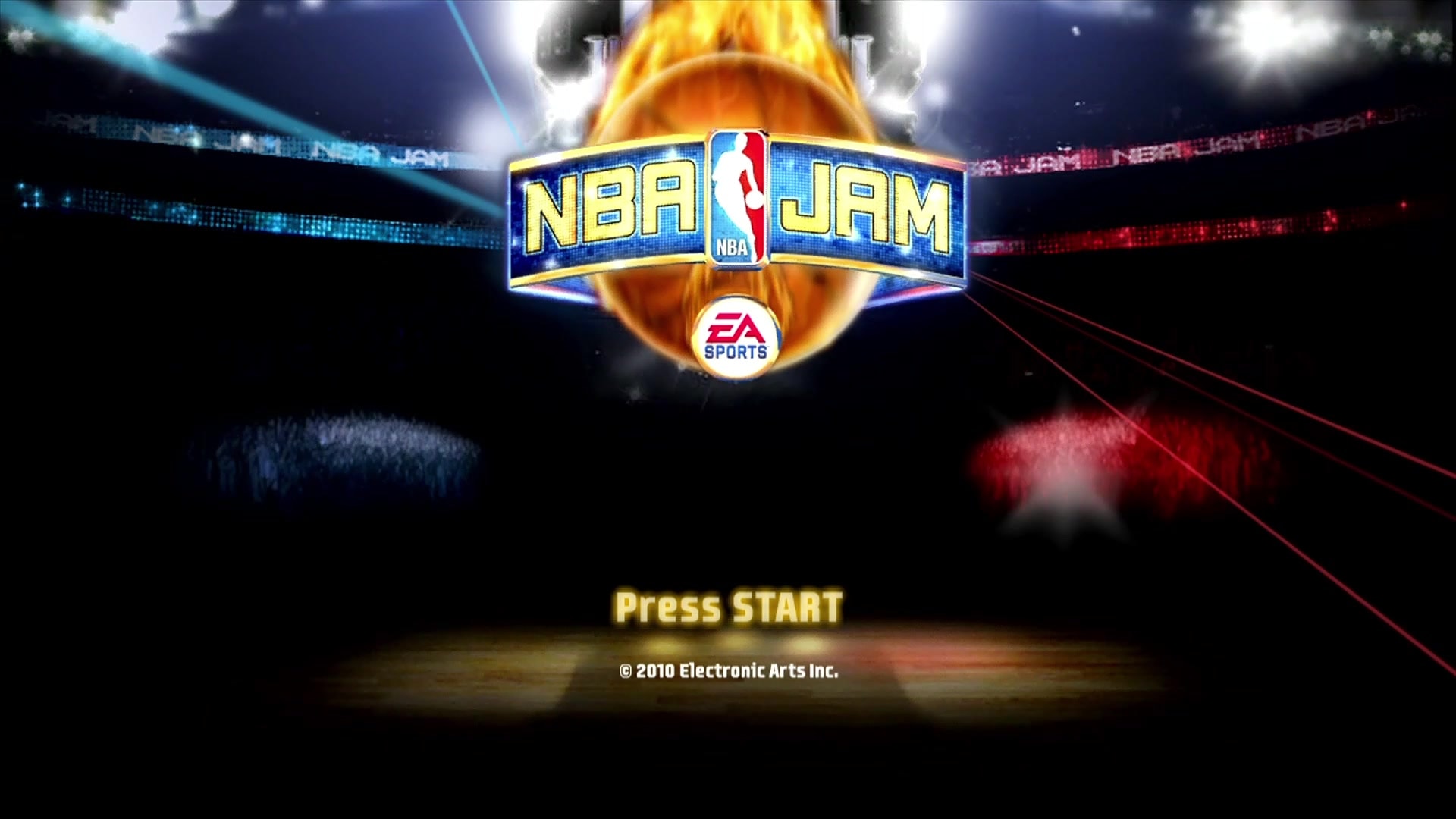 NBA Jam title screen for Xbox 360